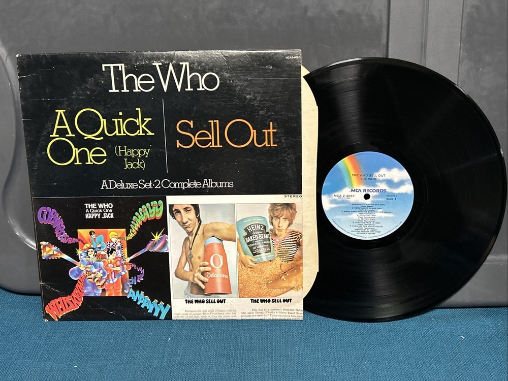NM/EX 2 LP: The Who Sell Out / A Quick One (Happy Jack) 1980 MCA double album