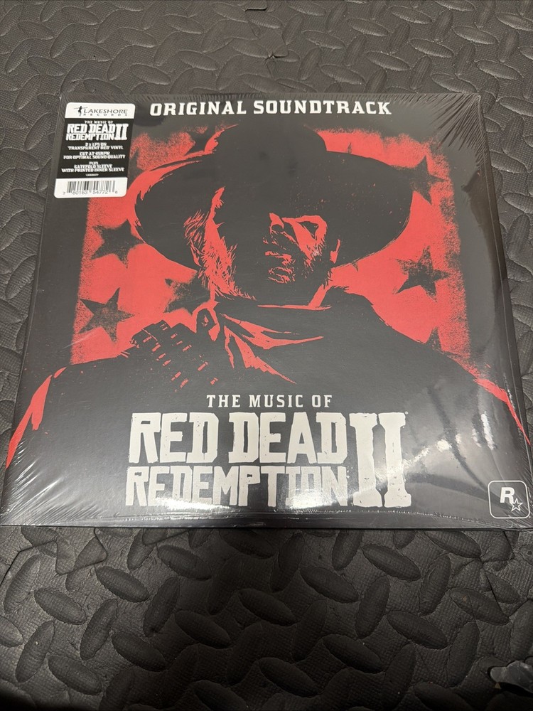 The Music of Red Dead Redemption 2 Original Soundtrack Transparent Red Vinyl NEW