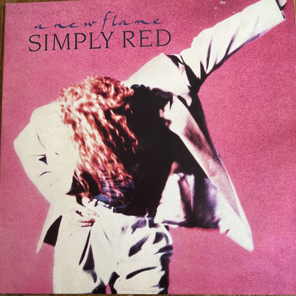 Simply Red – A New Flame – Vinyl LP 1989 with lyric Inner WEA WX242