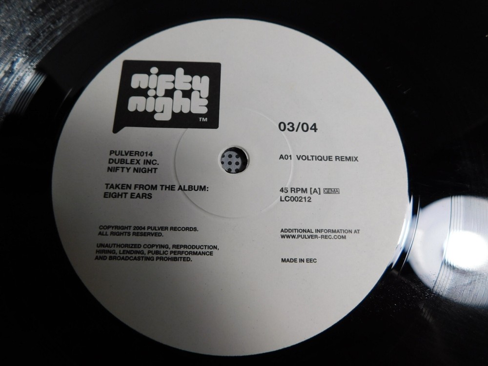 Dublex Inc. – Nifty Night 2004 Germany 12″ Single PULVER013