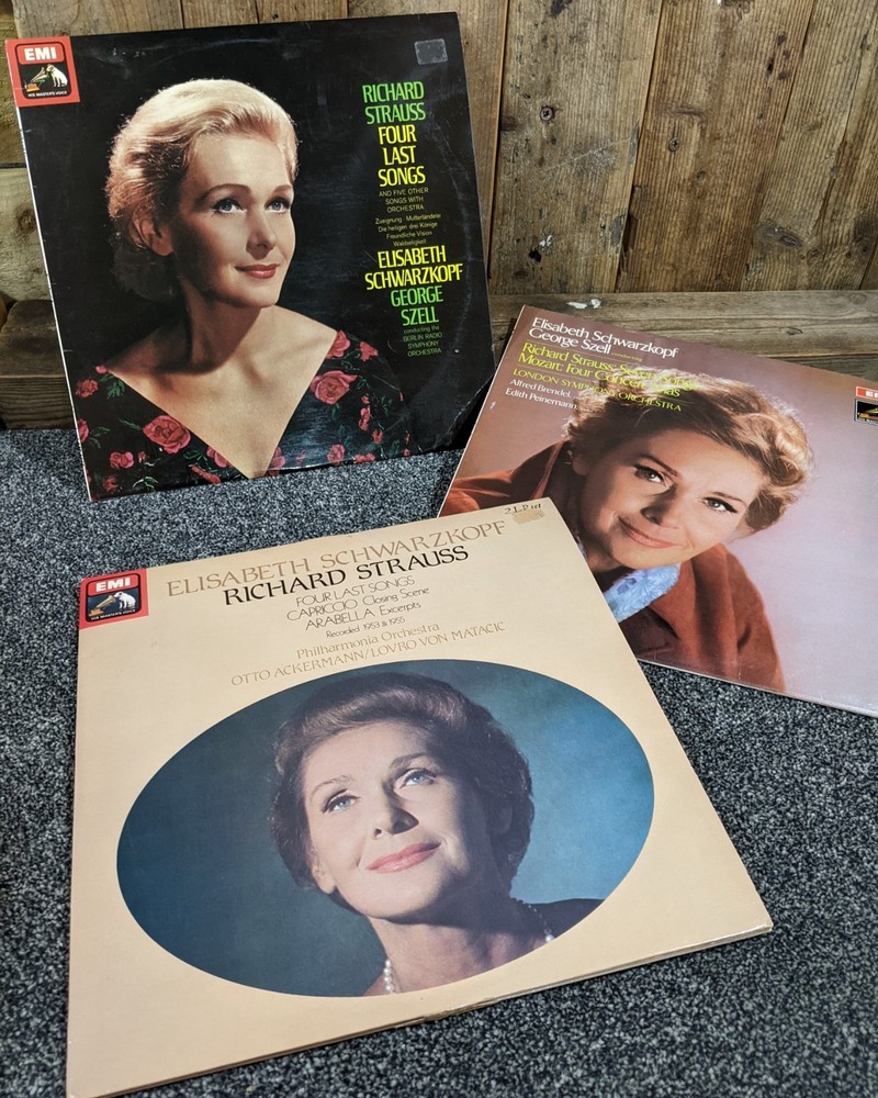 Elisabeth Schwarzkopf Vinyl Album Bundle: Sings Richard Strauss, 7 Songs, 4 Last