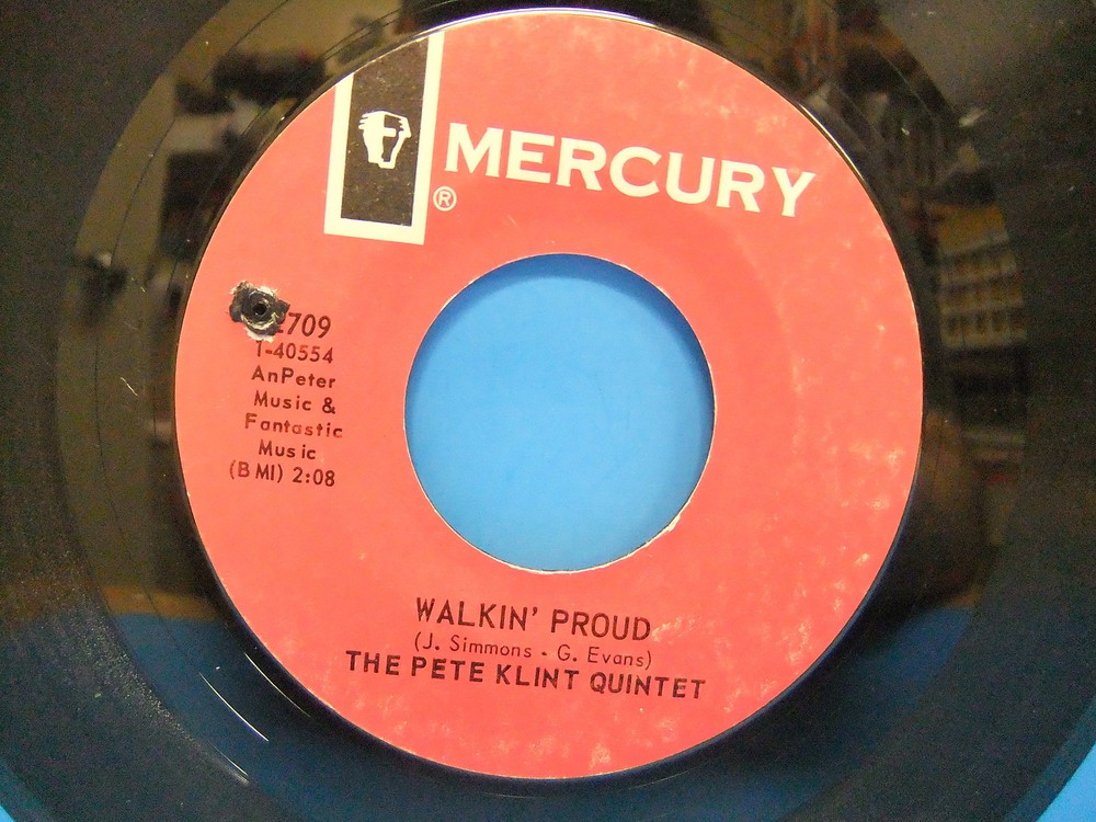 The Pete Klint Quintet Walkin‘ Proud / Shake 1967 45 Single Mercury 73709 Garage