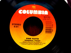 PINK FLOYD 45 Learning To Fly / Terminal Frost VG+ VINYL w/ Columbia Sleeve