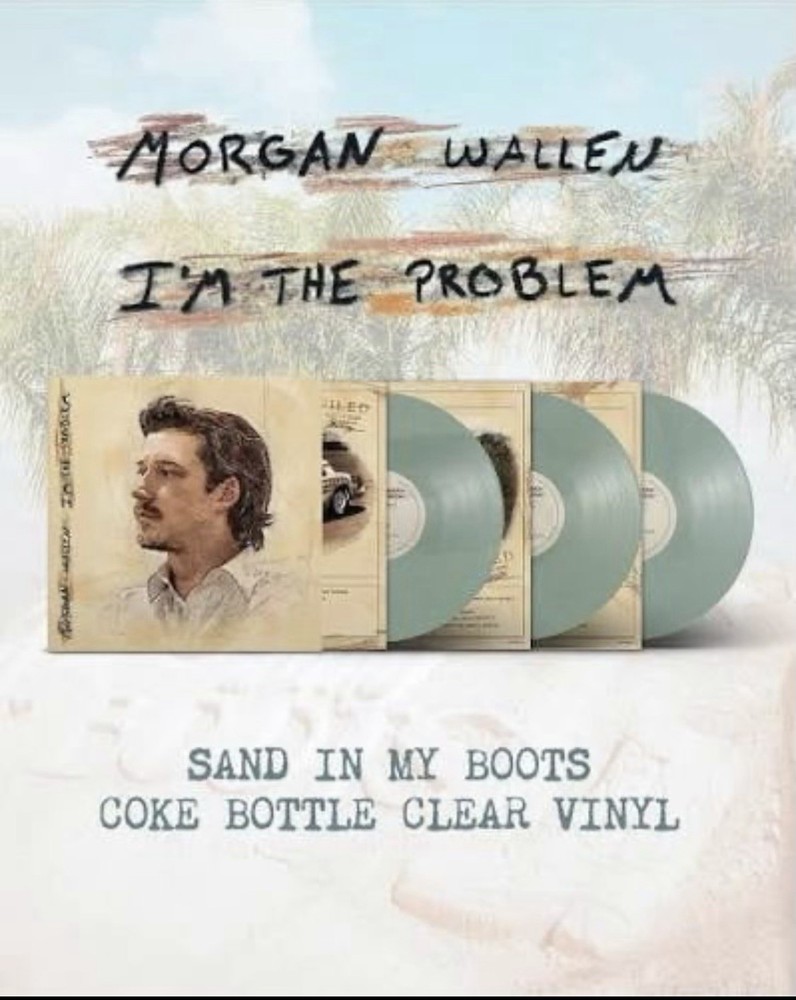 Morgan Wallen I’m The Problem Coke Bottle Clear Vinyl Festival Exclusive 3LP NEW