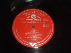 Heifetz Bruch Mozart Violin Concertos RCA Living Stereo UK LP SB6527 EX/VG+