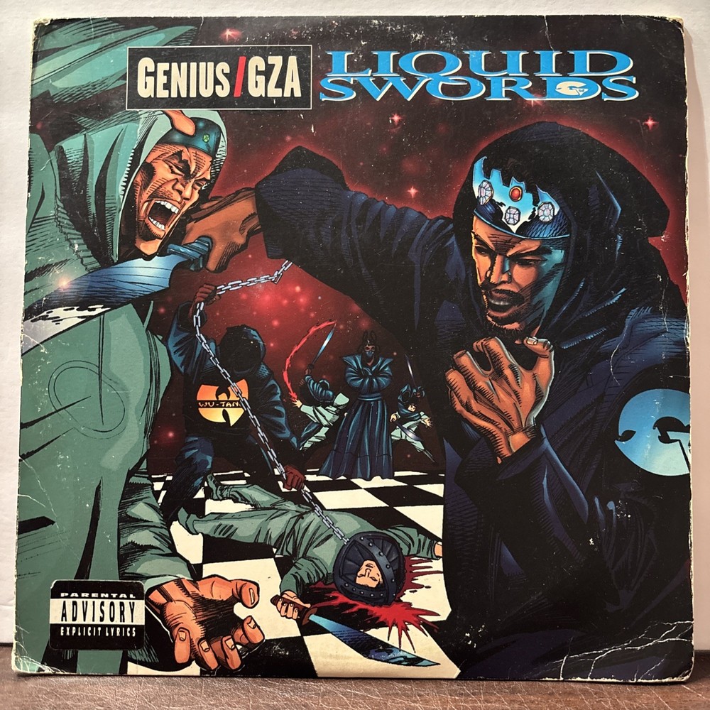 Genius / GZA Liquid Swords 1995 US Original 2LP BLACK Vinyl Geffen GEF224813