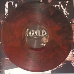 Carnifex – Dead In My Arms RED HANDPOUR/100 RARE DEATHCORE Suicide Silence OOP