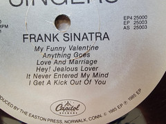 Frank Sinatra 4 LP Box set, 1986 Half Speed Masters Columbia Records. EX to NM