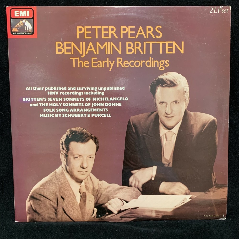 EMI RLS 748 – PETER PEARS & BENJAMIN BRITTEN – The Early Recordings – UK 2LP
