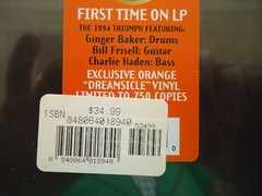 Ginger Baker Trio Going Back Home LP (2025) NEW Orange Vinyl Bill Frizell