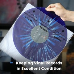 Vinyl Record Inner Sleeves: 12″ Anti-Static Rice Paper LP Sleeves Album Recor…