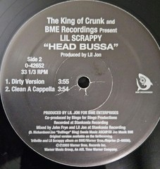 Lil‘ Scrappy Head Bussa 12″ Vinyl Single 2003 Warner Brothers Records Pre-Owned