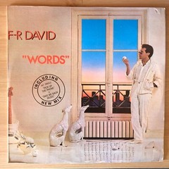 F-R David ‎– Words [1983] Vinyl LP Dance & Electronica Synth-Pop Carrere Records