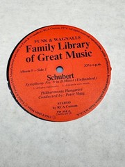 1966 RCA Family Library of Great Music Album 8 Schubert Unfinished Symphony