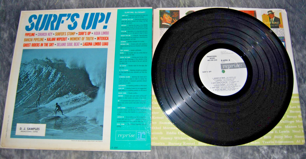 Rare Surf’s Up Vinyl Record Various Artist 1961 Reprise White Label Promo LP
