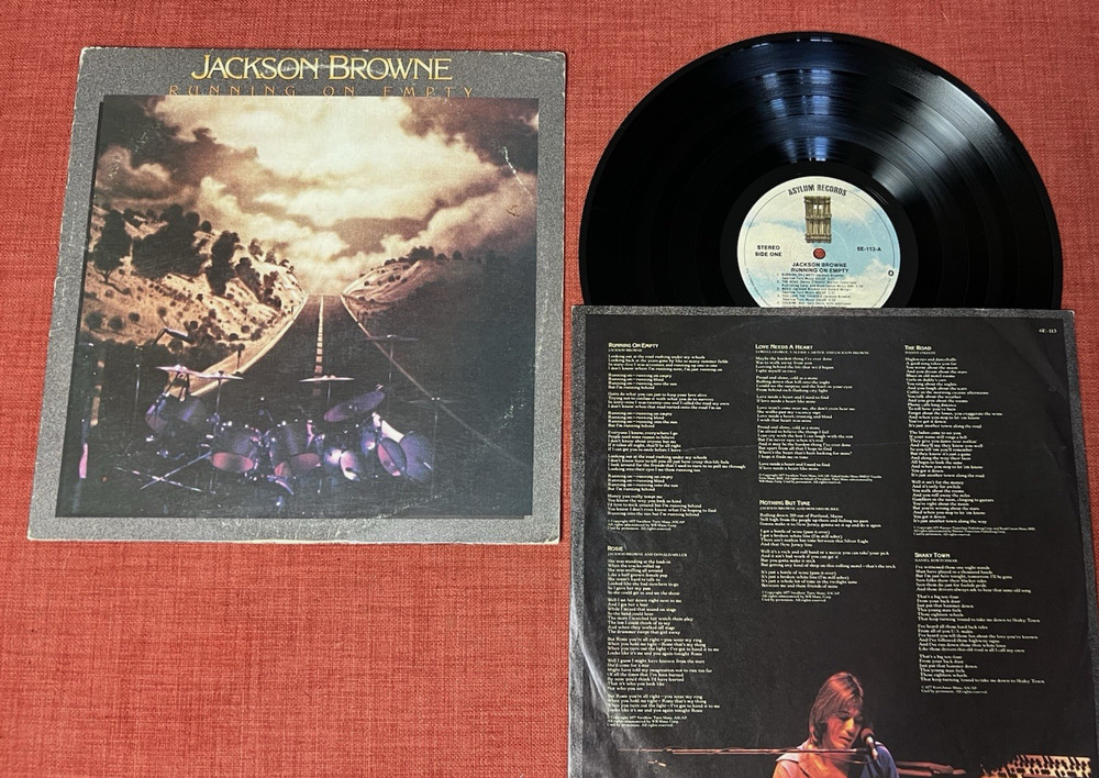 JACKSON BROWNE – Running On Empty / Vinyl LP Record / 1977 Asylum 6E-113