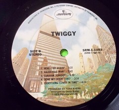 TWIGGY Self Titled 1976 Picture Insert POP ROCK MUSIC Sixties Model !EX! #5845a