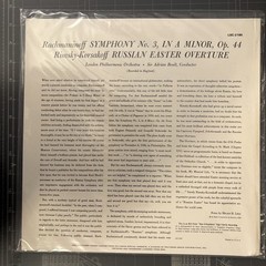 LIVING STEREO Rachmanioff SYMPHONY No. 3 LP Reissue 180-220 grams Factory Sealed