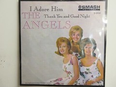 💥 ‚ THE ANGELS ‚ HIT 45 + PICTURE [ I ADORE HIM ] 1963 ! 💥