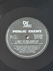 1994 Public Enemy “Give It Up” LP Vinyl PRO 1130 Def Jam Recordings PROMO READ