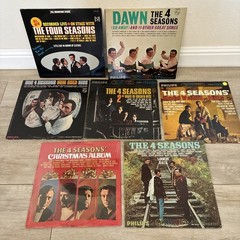 Lot Of 7 1960s-70s FRANKIE VALLI-FOUR SEASONS 12″ LP VINYL ALBUMS DJ PROMOS
