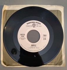 GRATEFUL DEAD: Truckin’ 3:13-Ripple 2:55-U.S. 7″ 71 Warner Bros. Recs.7464 Promo