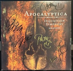 Apocalyptica ‎Inquisition Symphony Double vinyl autographed READ DESCRIPTION