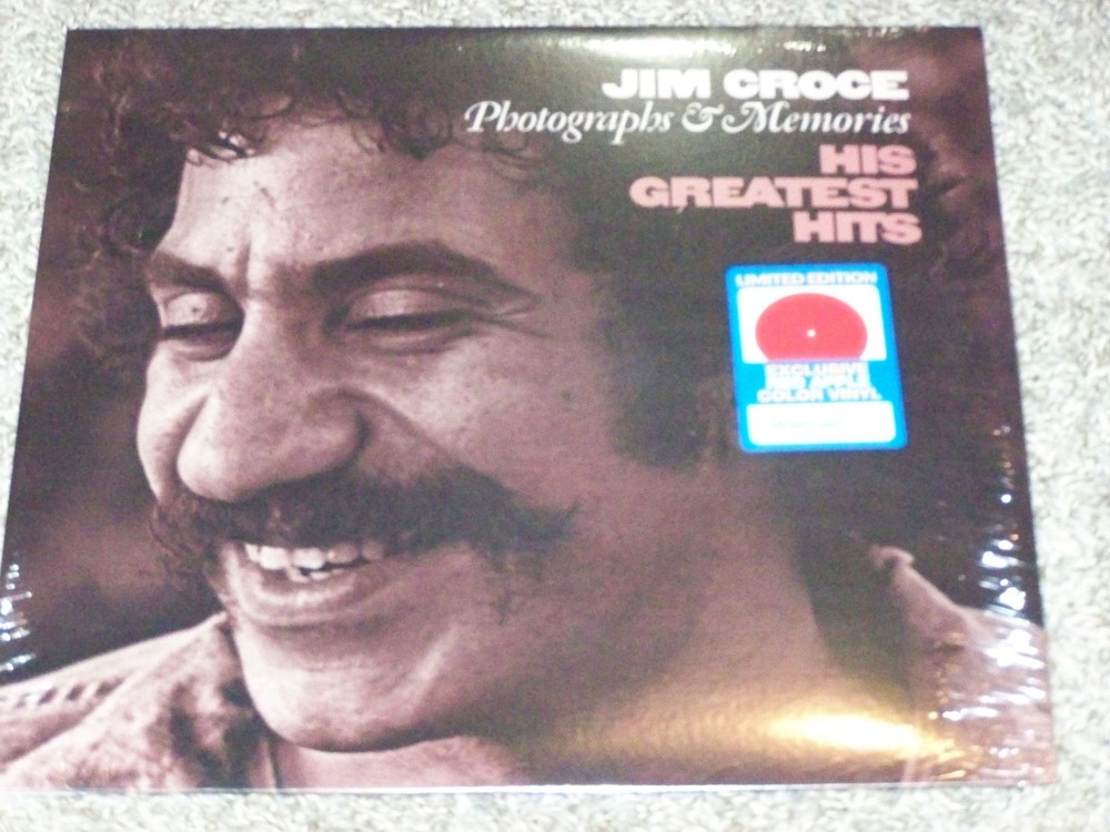 JIM CROCE „PHOTOGRAPHS AND MEMORIES “ HIS GREATEST HITS ON RED VINYL BRAND NEW