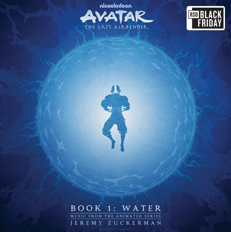 AVATAR THE LAST AIRBENDER 2 LP BLUE VINYL NEW BOOK 1 WATER LENTICULAR COVER RSD