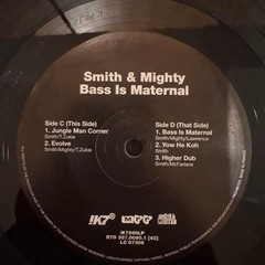 Smith Mighty Bass Is Maternal 3LP Vinyl Record 12 Inches Reggae Dub 1990s