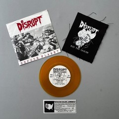 Disrupt – Refuse Planet – Tested Vintage 7″ EP in Clear Yellow Vinyl w/ OG Patch