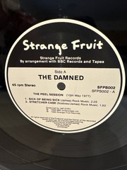The Damned Peel Sessions LP 1st UK 1986 BBC Strange Fruit 45 SFPS002 Vinyl VG+
