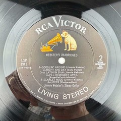 Jimmie Webster Webster’s Unabridged EX RCA Living Stereo LSP-1942 vinyl record
