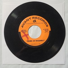 Avant Records ~ Educational ~ Drums On Broadway/ Drum Mania 45 RPM Record