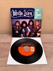 LISTEN 🎶 WHITE LION WHEN THE CHILDREN CRY ALTANTIC HARD ROCK PICTURE SLEEVE 45′