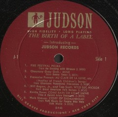 Various, The Birth Of A Label * Introducing Judson Records With A Varied Samplin