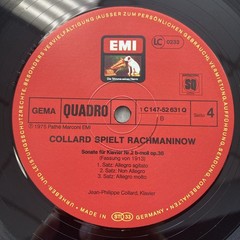 Rachmaninow Jean-Philippe Collard Collard Spielt 2 LP Vinyl EMI Oden Quad