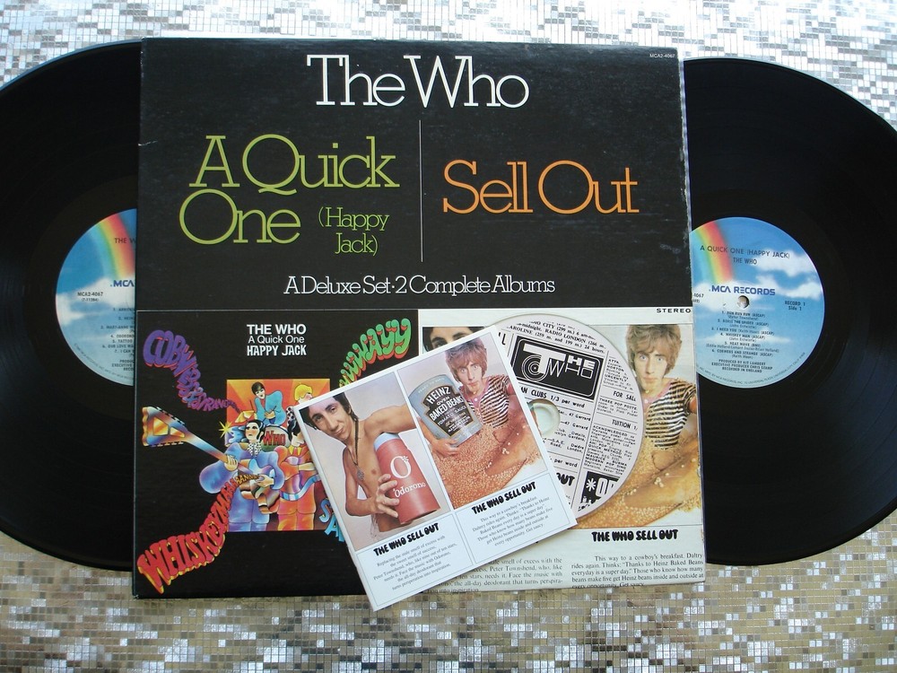 The Who ~ A Quick One (Happy Jack) / Sell Out ~ Vintage LP w/CD MCA2-4067
