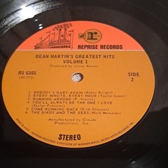 Dean Martin Greatest Hits Vol. 1 LP Vinyl Reprise Records RS 6301 Stereo
