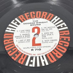George Wright The George Wright Sound Lp 1950’s Ultrasonic Clean VG+/VG