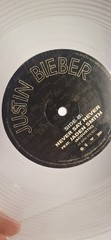 Justin Bieber Never Say Never & Pray LP Single 10” Very Rare Clear Vinyl