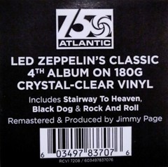 Led Zeppelin – Led Zeppelin IV LP 180 Gram COLORED Vinyl Album SEALED NEW RECORD