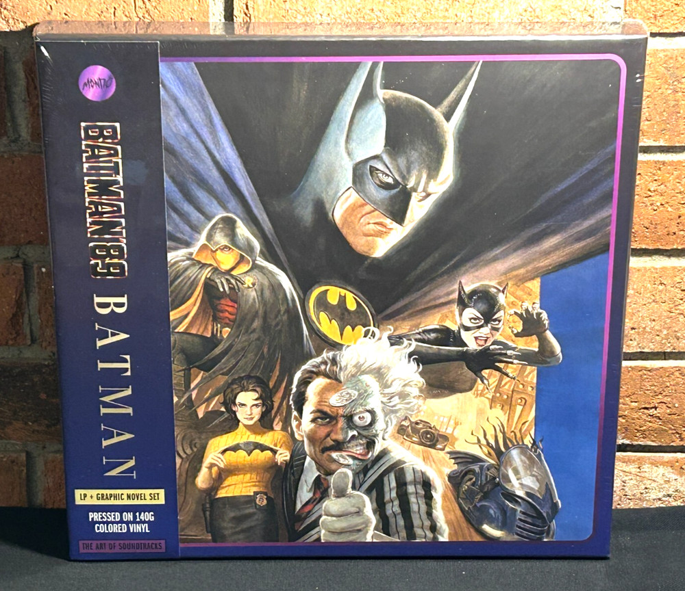 BATMAN – Soundtrack, Ltd BOXSET BATWING COLORED VINYL LP + Graphic Novel Sealed!