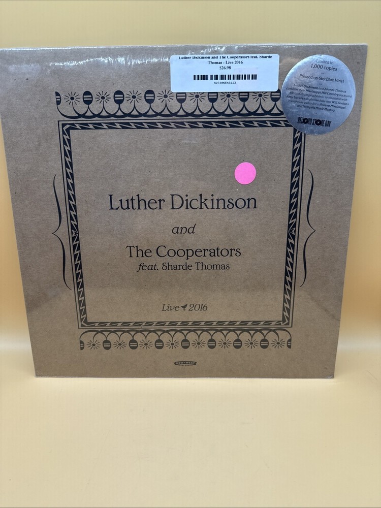 Luther Dickinson – LIVE (Limited Edition RSD / New & Sealed Colored Vinyl)