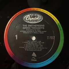 The Smithereens – Green Thoughts – 1988 – Capitol Records C1-48385 LP