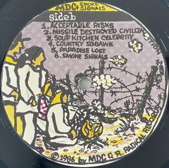 MDC Smoke Signals 1986 Hardcore Punk Vinyl LP SIGNED w/ Insert 1st Pressing