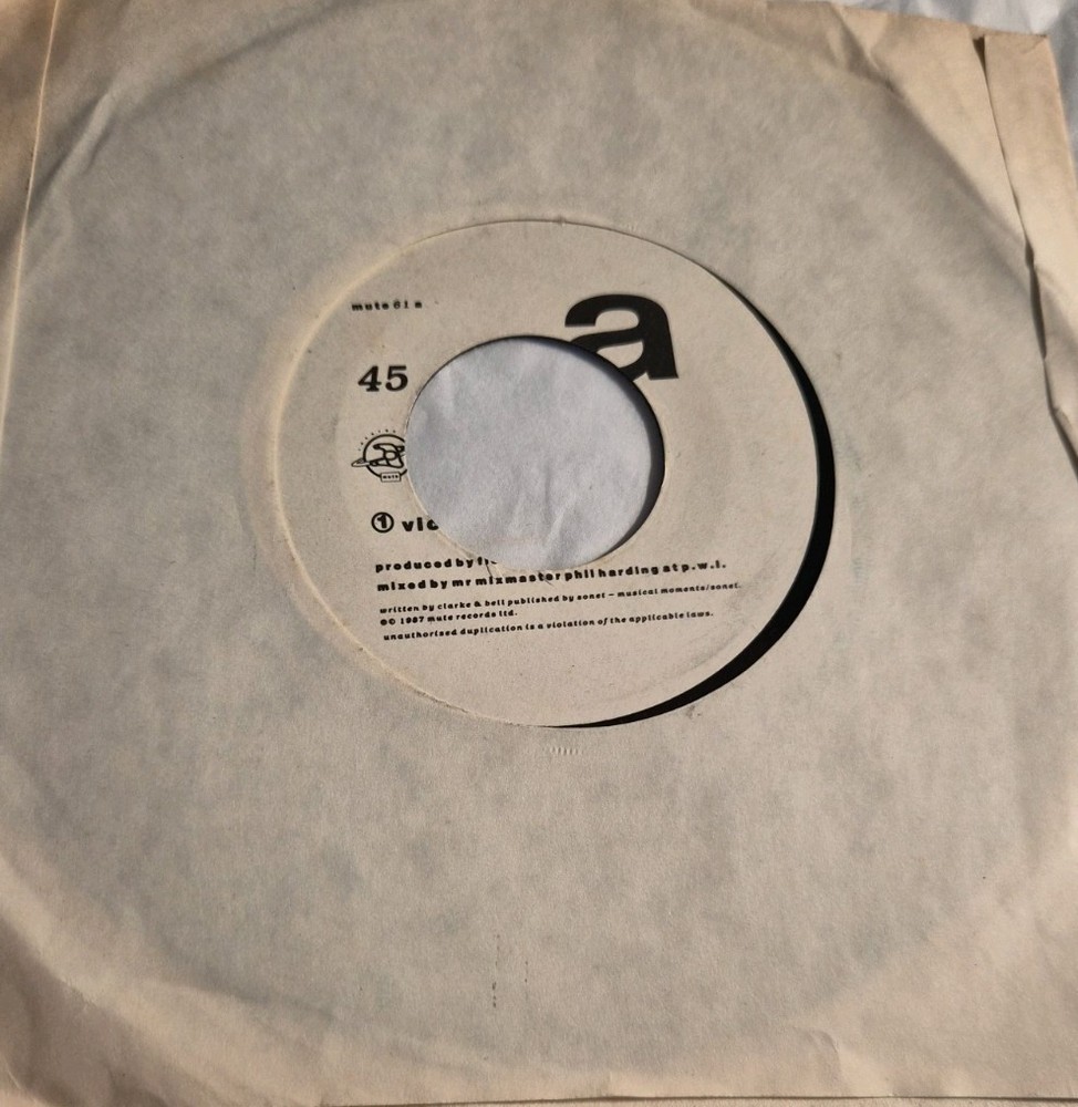 Erasure Victim Of Love 7 Inch Vinyl Single Great Condition
