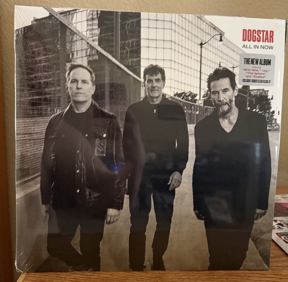 Keanu Reeves Dogstar SIGNED AUTOGRAPHED Insert All In Now Clear Vinyl LP Sealed
