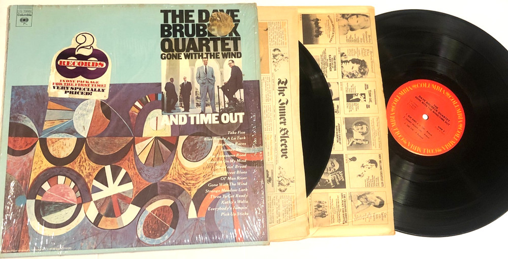 Dave Brubeck Quartet Gone With The Wind And Time Out 2x Lp in shrink w hype stic