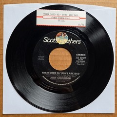 JOHN SCHNEIDER Them Good Ol‘ Boys Are Bad/Still POP 45 7″ Record Vinyl